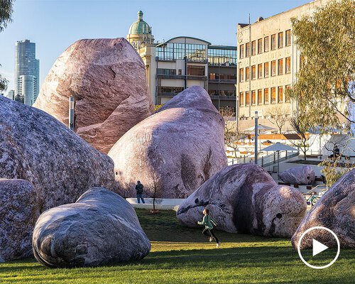 ENESS brings illuminated inflatable rockscape to melbourne in first australian showing