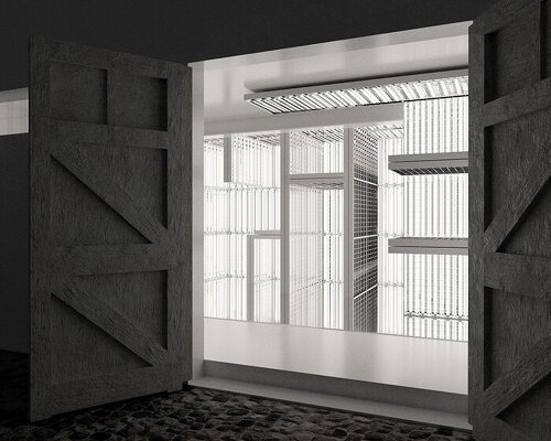 alexandre de betak unveils london atelier alongside evolving light installation